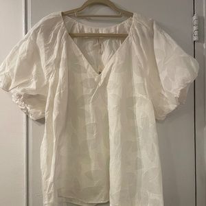 NWT Anthropologie White Blouse